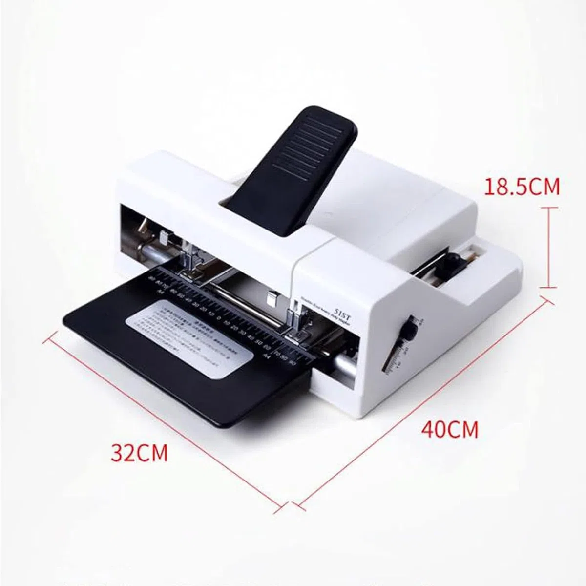 Grapadora de doble cabeza, grapadora de escritorio de oficina con profundidad de entrada ajustable de 3 a 20 mm, ideal para escuelas, empresas y almacenes