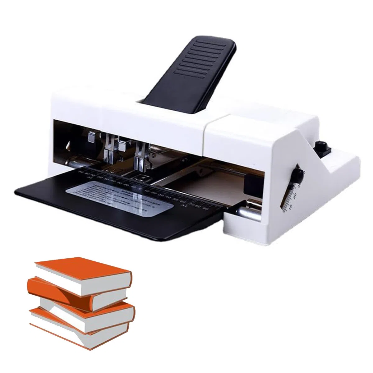 Grapadora de doble cabeza, grapadora de escritorio de oficina con profundidad de entrada ajustable de 3 a 20 mm, ideal para escuelas, empresas y almacenes