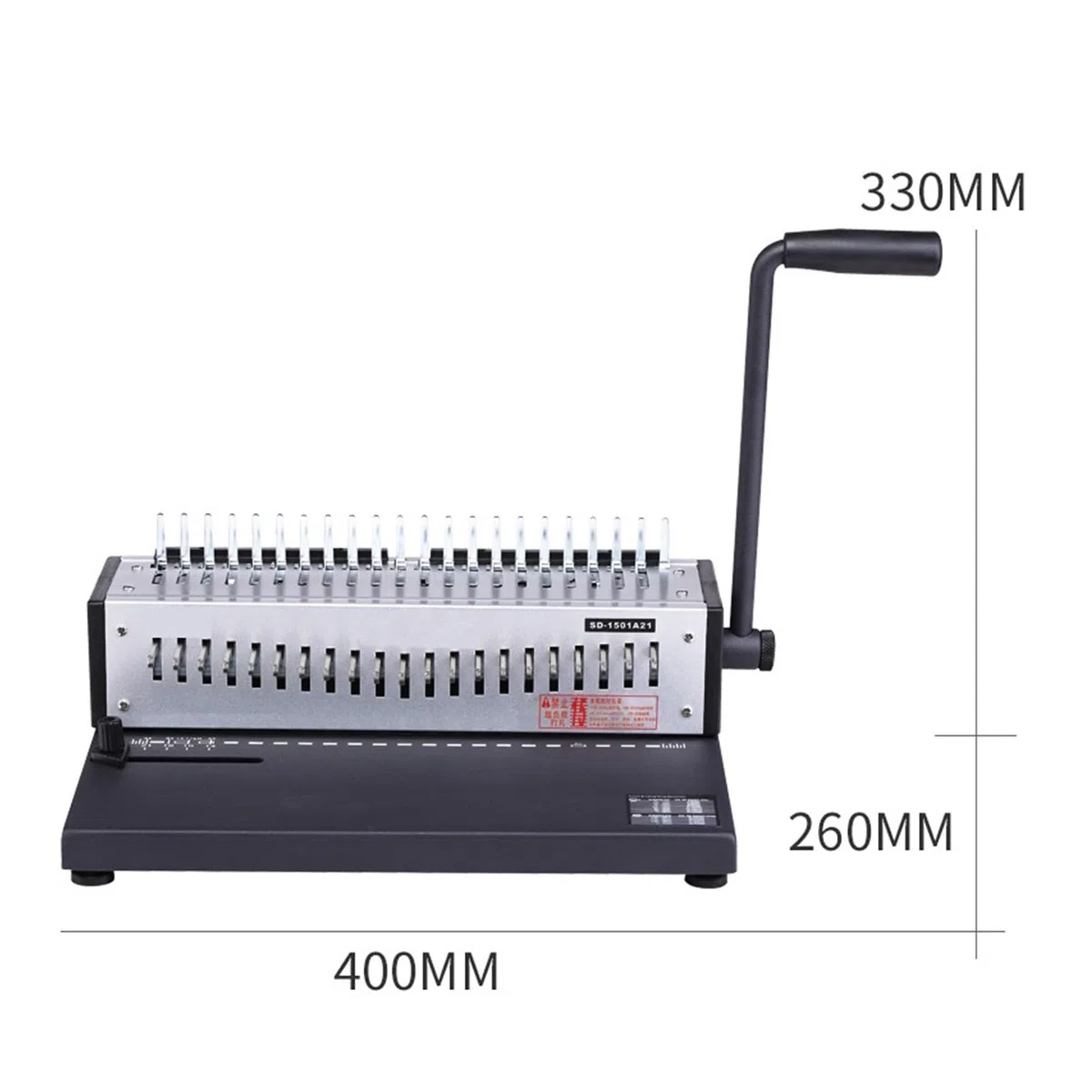 Encuadernadora Encuadernadora de canutillo SD-1501A21, manual de oficina, de plástico, tamaño A4 Para papel tamaño A4/A5/Carta