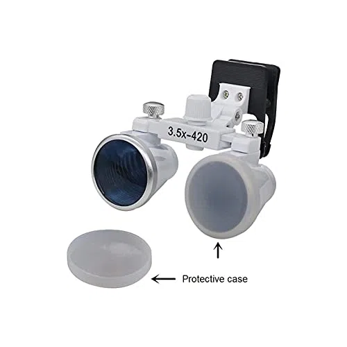 Lupas, lupas con luz montada en la Cabeza, Lupa con Clip de odontología 3,5X, Lupa Binocular para Dentistas de Laboratorio, Lupa médica para Pasatiempos, Lectura, Lupa de joyería, Manualidades, Reloj