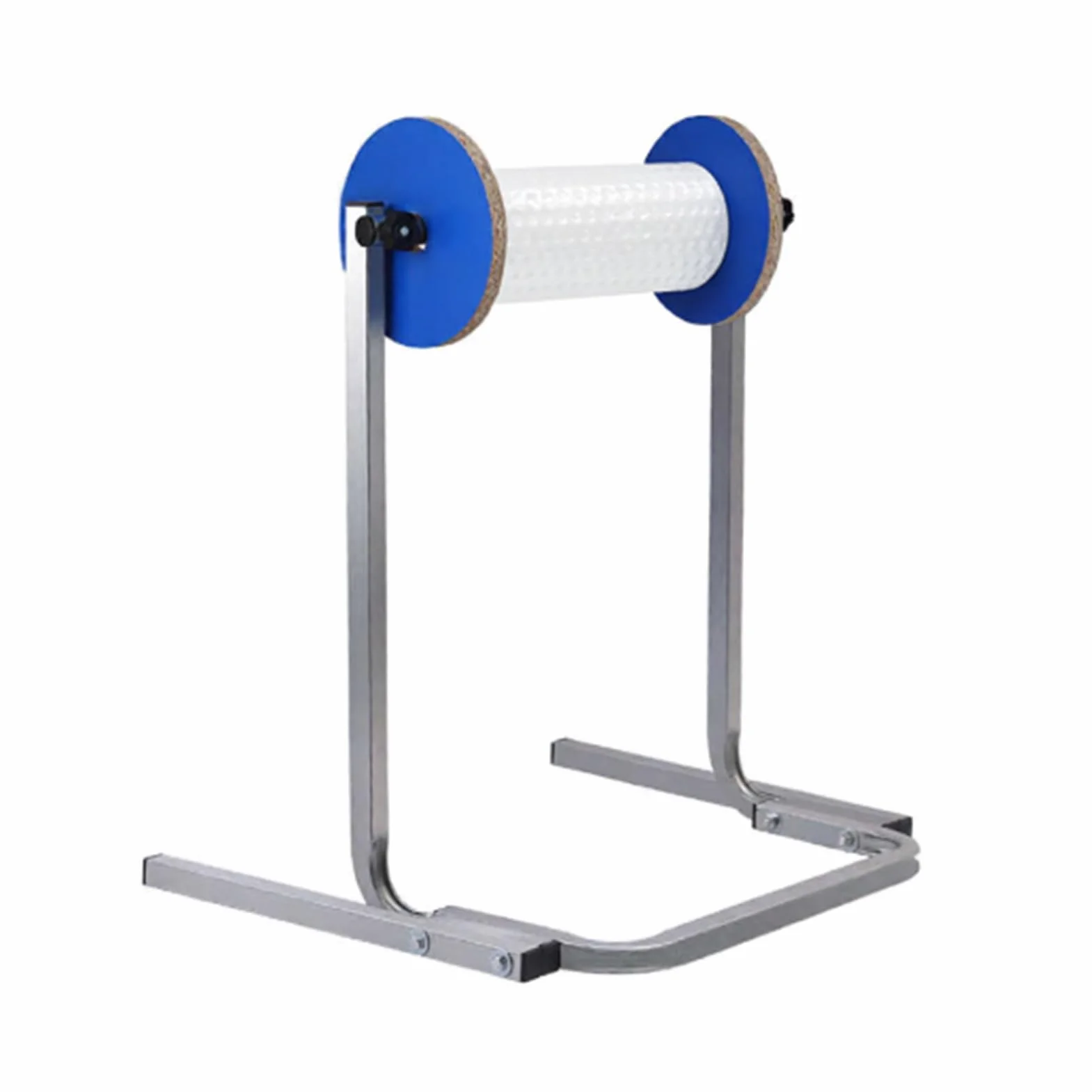 Este Soporte Vertical para Rollo de plástico de Burbujas con dispensador Manual de Espuma es Ideal para la manipulación y el Transporte de embalajes.