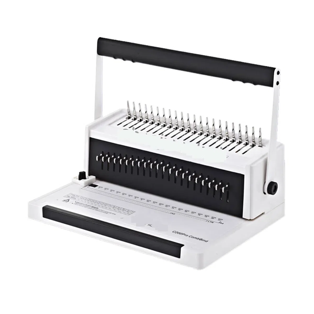 Encuadernadora, Máquina encuadernadora de papel A4 con espiral C200PRO Máquina encuadernadora con anilla de goma Máquina perforadora con peine for libros de texto