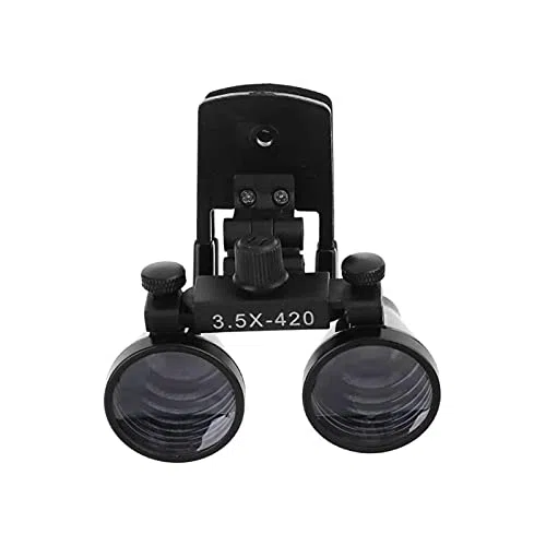 Lupas, lupas con luz montada en la Cabeza, Lupa con Clip de odontología 3,5X, Lupa Binocular para Dentistas de Laboratorio, Lupa médica para Pasatiempos, Lectura, Lupa de joyería, Manualidades, Reloj