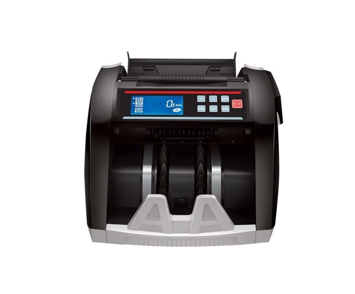 Contador de dinero, Máquina de contador dinero 580 0D UV/3mg LCD Mostrar con 3 monedas multi-monedas magnet la máquina en efectivo